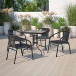 Flash Furniture , TLH-073R-BK-GG, Indoor Outdoor Tables