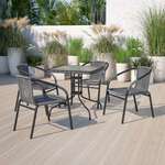 Flash Furniture , TLH-073R-GY-GG, Indoor Outdoor Tables