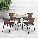 Flash Furniture , TLH-073SQ-037BN4-GG, Indoor Outdoor Sets
