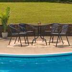 Flash Furniture , TLH-087RD-037BK4-GG, Indoor Outdoor Sets