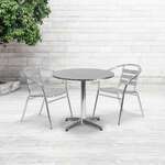 Flash Furniture , TLH-ALUM-32RD-017BCHR2-GG, Indoor Outdoor Sets