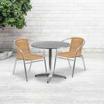 Flash Furniture , TLH-ALUM-32RD-020BGECHR2-GG, Indoor Outdoor Sets