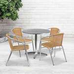 Flash Furniture , TLH-ALUM-32RD-020BGECHR4-GG, Indoor Outdoor Sets