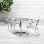 Flash Furniture , TLH-ALUM-32SQ-017BCHR2-GG, Indoor Outdoor Sets