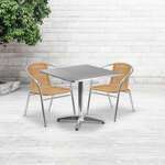 Flash Furniture , TLH-ALUM-32SQ-020BGECHR2-GG, Indoor Outdoor Sets