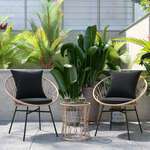 Flash Furniture , TW-VN017-18-TAN-BK-GG, Patio Sets