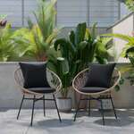 Flash Furniture , TW-VN017-TAN-BK-GG, Patio Chairs