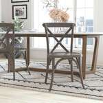 Flash Furniture , X-BACK-GREY, Accent Chairs - Nonupholstered