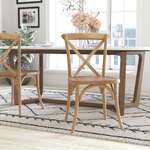 Flash Furniture , X-BACK-MEDWHT, Accent Chairs - Nonupholstered