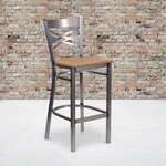 Flash Furniture , XU-6F8B-CLR-BAR-NATW-GG, Restaurant Barstools