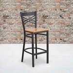Flash Furniture , XU-6F8BXBK-BAR-NATW-GG, Restaurant Barstools