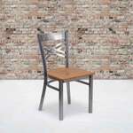 Flash Furniture , XU-6FOB-CLR-NATW-GG, Restaurant Chairs
