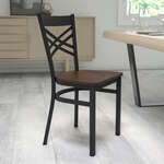 Flash Furniture , XU-6FOBXBK-MAHW-GG, Restaurant Chairs