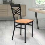 Flash Furniture , XU-6FOBXBK-NATW-GG, Restaurant Chairs