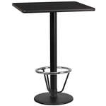 Flash Furniture , XU-BLKTB-2424-TR18B-3CFR-GG, Restaurant Tables