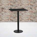 Flash Furniture , XU-BLKTB-2424-TR18B-GG, Restaurant Tables