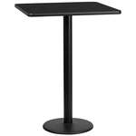 Flash Furniture , XU-BLKTB-3030-TR18B-GG, Restaurant Tables