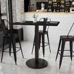 Flash Furniture , XU-BLKTB-3042-TR24B-GG, Restaurant Tables