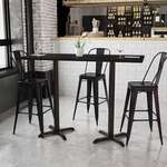 Flash Furniture , XU-BLKTB-3060-T2222B-GG, Restaurant Tables