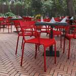 Flash Furniture , XU-CH-10318-ARM-RED-GG, Indoor Outdoor Chairs