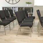 Flash Furniture , XU-CH-60096-BK-SV-BAS-GG, Banquet/Church Stack Chairs