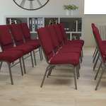 Flash Furniture , XU-CH-60096-BY-SILV-BAS-GG, Banquet/Church Stack Chairs