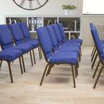 Flash Furniture , XU-CH-60096-NVY-DOT-GG, Banquet/Church Stack Chairs