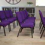Flash Furniture , XU-CH-60096-PU-GG, Banquet/Church Stack Chairs