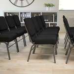 Flash Furniture , XU-CH0221-BK-SV-BAS-GG, Banquet/Church Stack Chairs