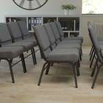Flash Furniture , XU-CH0221-GY-SV-BAS-GG, Banquet/Church Stack Chairs