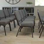 Flash Furniture , XU-CH0221-GY-SV-GG, Banquet/Church Stack Chairs