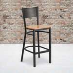 Flash Furniture , XU-DG-60116-GRD-BAR-NATW-GG, Restaurant Barstools