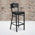 Flash Furniture , XU-DG-60120-CIR-BAR-BLKV-GG, Restaurant Barstools