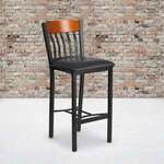 Flash Furniture , XU-DG-60618B-CHY-BLKV-GG, Restaurant Barstools