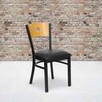 Flash Furniture , XU-DG-6F2B-CIR-BLKV-GG, Restaurant Chairs