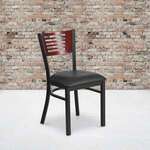 Flash Furniture , XU-DG-6G5B-MAH-BLKV-GG, Restaurant Chairs