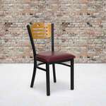 Flash Furniture , XU-DG-6G7B-SLAT-BURV-GG, Restaurant Chairs
