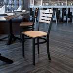 Flash Furniture , XU-DG-6G7B-SLAT-NATW-GG, Restaurant Chairs