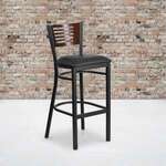 Flash Furniture , XU-DG-6H1B-WAL-BAR-BLKV-GG, Restaurant Barstools