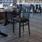 Flash Furniture , XU-DG-6Q2B-VRT-BLKV-GG, Restaurant Chairs