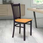 Flash Furniture , XU-DG-6Q2B-VRT-NATW-GG, Restaurant Chairs