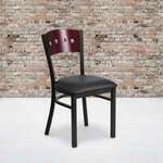 Flash Furniture , XU-DG-6Y1B-MAH-BLKV-GG, Restaurant Chairs
