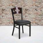 Flash Furniture , XU-DG-6Y2B-WAL-BLKV-GG, Restaurant Chairs