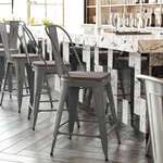 Flash Furniture , XU-DG-TP001B-24-PL1G-GG, Restaurant Barstools