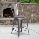 Flash Furniture , XU-DG-TP001B-24-WD-GG, Restaurant Barstools