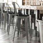 Flash Furniture , XU-DG-TP001B-30-PL1B-GG, Restaurant Barstools