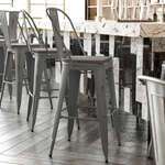 Flash Furniture , XU-DG-TP001B-30-PL1G-GG, Restaurant Barstools