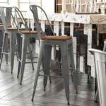 Flash Furniture , XU-DG-TP001B-30-PL1T-GG, Restaurant Barstools