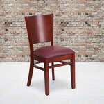 Flash Furniture , XU-DG-W0094B-MAH-BURV-GG, Restaurant Chairs