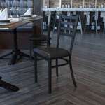 Flash Furniture , XU-DG694BLAD-BLKV-GG, Restaurant Chairs